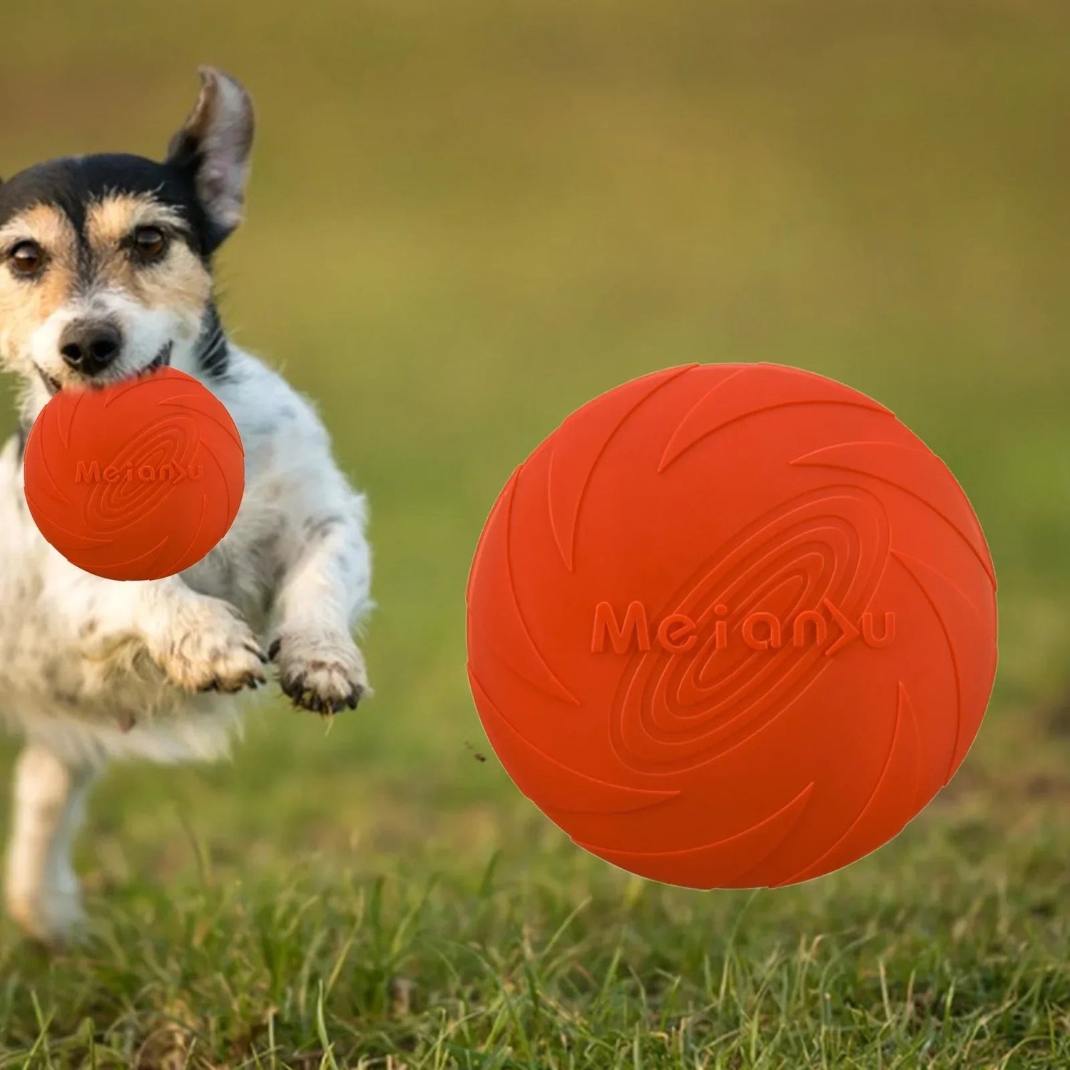 Frisbee Chien - FlyingDiscToys™ - Rouge - Monchienmoncoeur