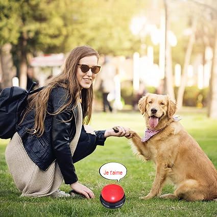 Jouet Interactif pour Chien - ChienParlant™ - Rouge - Monchienmoncoeur